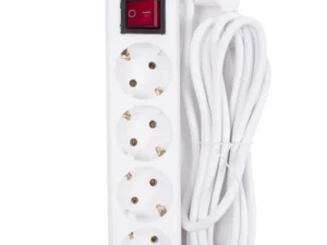 Benson Stekkerdoos 4-voudig | Schakelaar en randaarde | 3 meter kabel