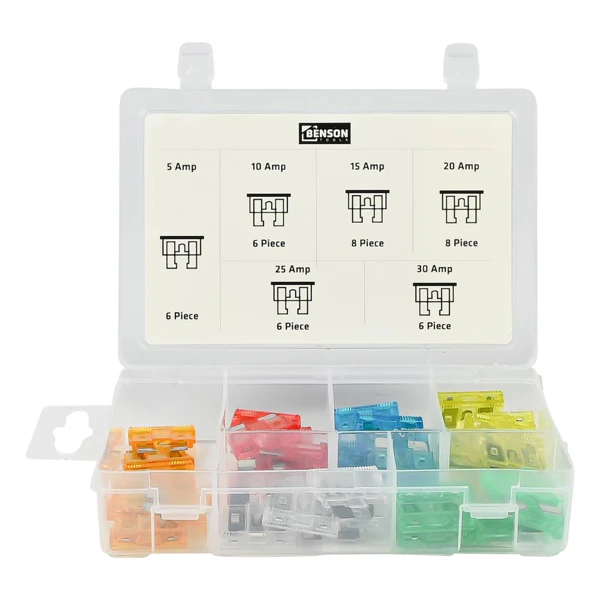 Benson Steekzekeringen | Standaard - 5-30A | Transparant | 40 stuks