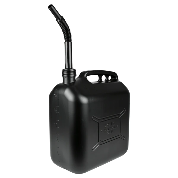 Benson Jerrycan 20 Liter Kunststof | UN-Gekeurd | Zwart | Inclusief Tuit