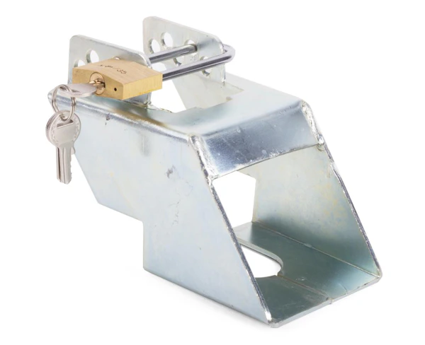 Benson Disselslot kokermodel | verzinkt staal | inclusief hangslot en 3 sleutels | 103 x 85 x 160 mm