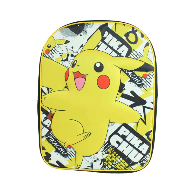 Pikachu 3D Rugtas Pokémon Rugzak Geel | Schooltas 40 x 30 x 15 cm