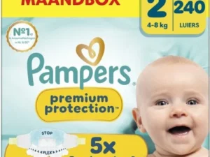Pampers Premium Protection Maat 2 | 240 Luiers | 4-8 kg | Maandbox