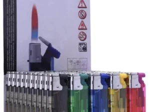 Prof Navulbare Stormaanstekers – Display 50 Stuks | Windbestendige Vlam