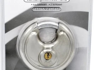 B-Safe Discusslot 90 mm RVS Hangslot | Gehard Staal | Inclusief 2 Sleutels