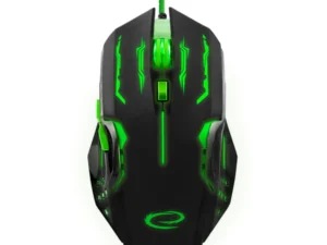 Esperanza MX403 Apache Gaming Muis Groen | Bedraad USB | 6D Optisch met LED Verlichting