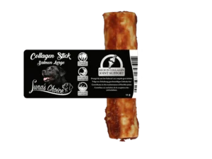 Luna's Choice Collageen Stick Zalm | 1 Stuk | Maat L | Gezonde Kauwsnack voor Honden