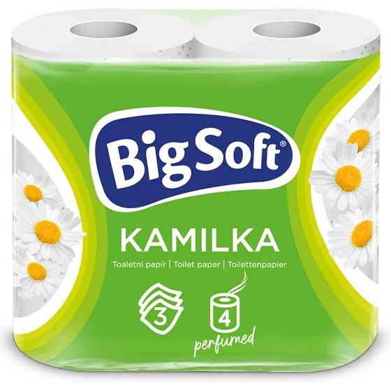 Big Soft wc papier 3-Laags | 4 Rollen x 160 Vellen | Zacht & Sterk