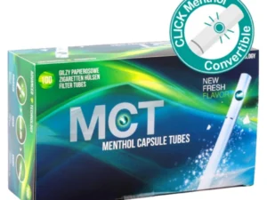 MCT Menthol Click Tubes | 100 Lege Sigarettenbulzen met Mentholcapsule