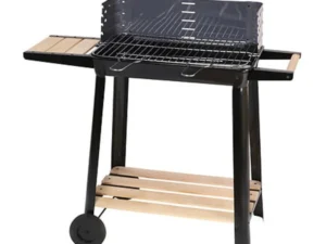 BE TOY'S Neka Rosario Houtskoolbarbecue | BBQ Trolley | 6-8 Personen | Zwart