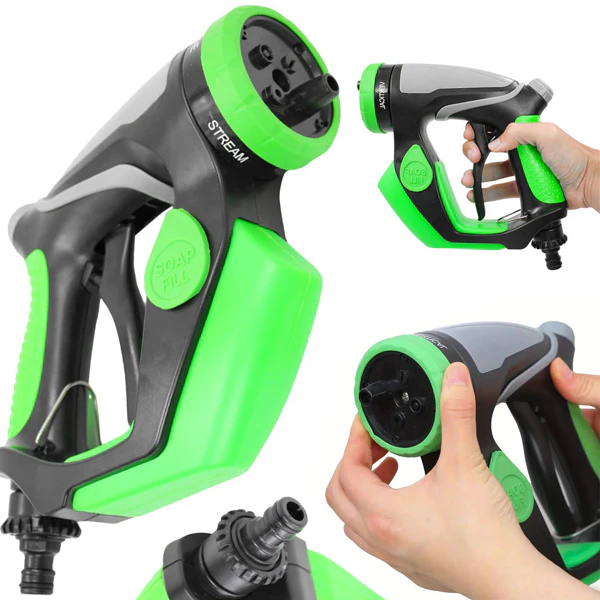Verk Group Autowassen Pistool | 4 Modi | Ergonomisch | Met Zeepdispenser | Groen