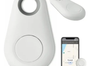 Verk Group Bluetooth Locator Sleutelhanger | Wit | Bluetooth Tracker voor Sleutels, Tas & Bagage