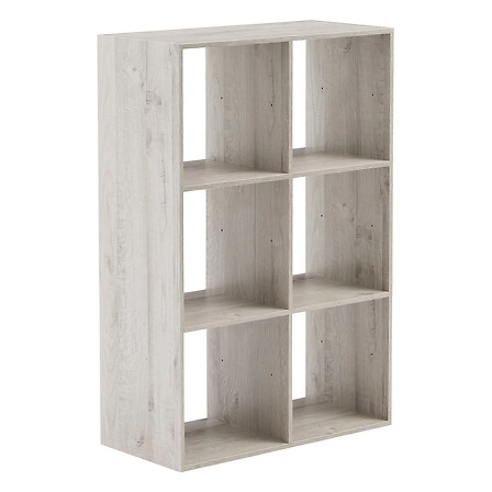 Atmosphera Boekenkast | 6 Vakken | Hout | Grijs | 67,6 x 32 x 100,5 cm
