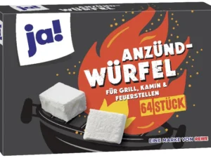 JA! Vuurstartblokjes | 64 Stuks | Aanmaakblokjes voor BBQ, Kachel & Open Haard