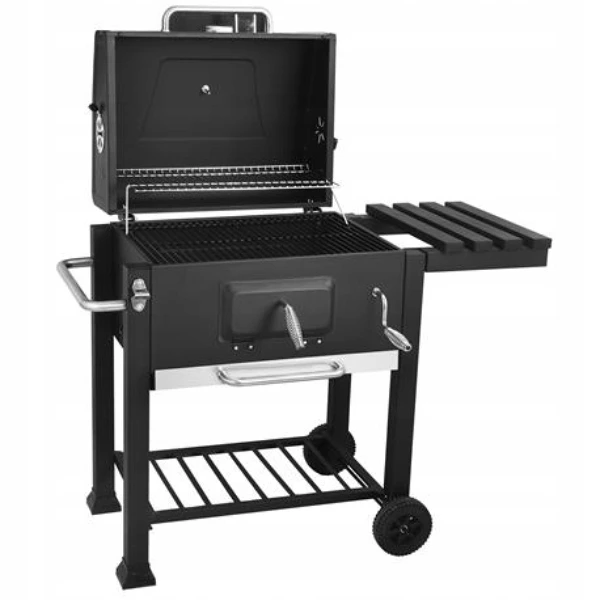 XXL Tuin Houtskoolbarbecue | BBQ met Thermometer | Verstelbare Houtskoolbak | Accessoires Set GR5