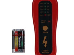 Göbel Afrasteringstester | LED Spanningsmeter | Inclusief 9V Batterij | Voor Elektrische Afrasteringen