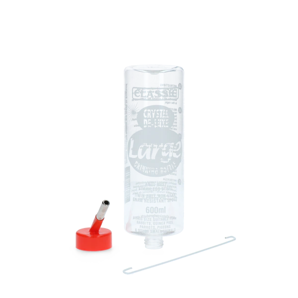 Classic Drinkfles | 600 ml | Drinkfles voor Konijnen en Knaagdieren | Kunststof