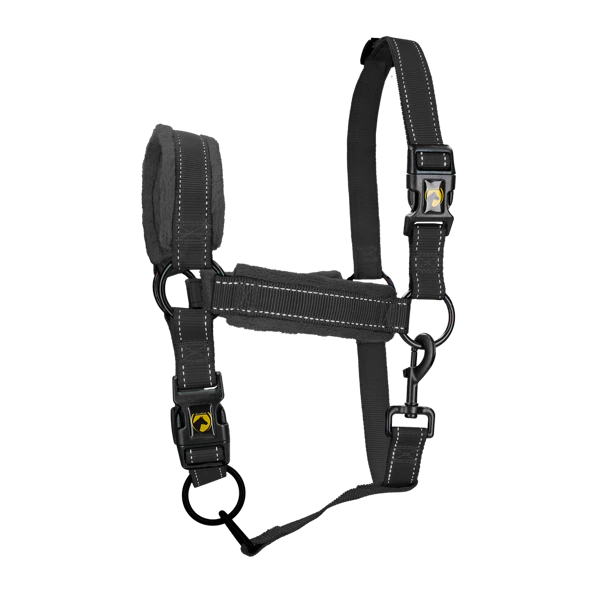 Excellent Horse Superior Essential Halster | Maat L (Cob) | Reflecterend | Zwart