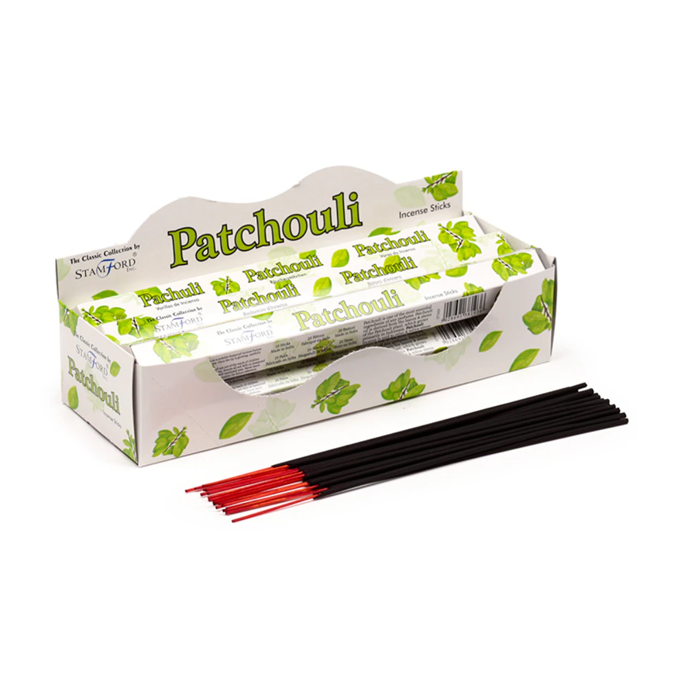 Stamford Patchouli Wierook | Handgerolde Wierookstokjes | 20 Stuks