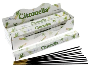 Stamford Premium Hex Wierookstokjes | Citronella | 20 Stuks | 24 cm