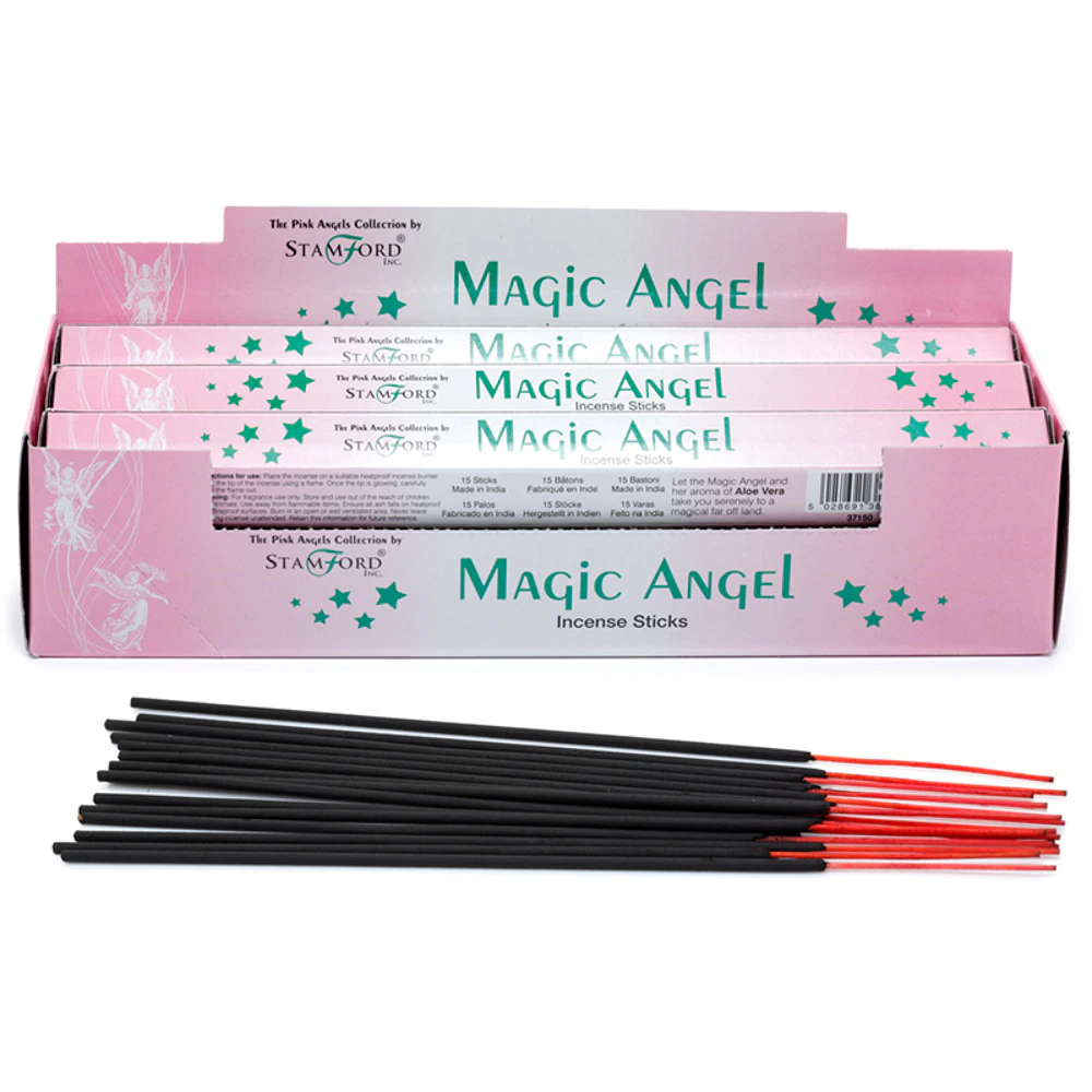 Stamford Black Magic Angel Wierookstokjes | Aloë Vera | 15 Stuks