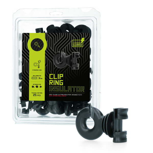ZoneGuard Clip Ringisolator | 6 mm | 25 Stuks | Voor Ovale Stalen Palen
